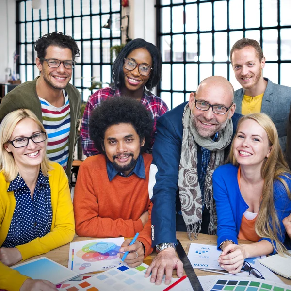 Conquista de sucesso da equipe de negócios — Fotografia de Stock