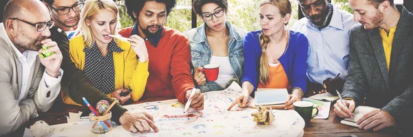 Zakelijke mensen vergadering sociale communicatie — Stockfoto