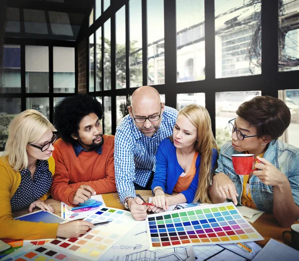 Trabajo en Equipo Concepto de Comunicación — Foto de Stock