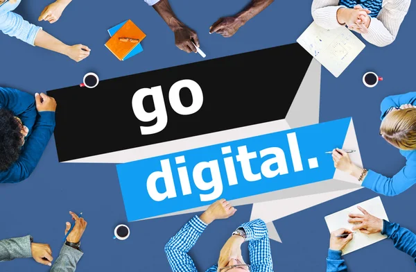 Go Digital Moderne Teknologi – stockfoto