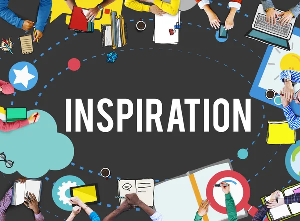 Inspiráció innováció a kreativitás ötletek látás fogalma — Stock Fotó
