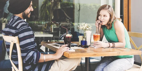 Pessoas no Cafe Concept Relaxante — Fotografia de Stock