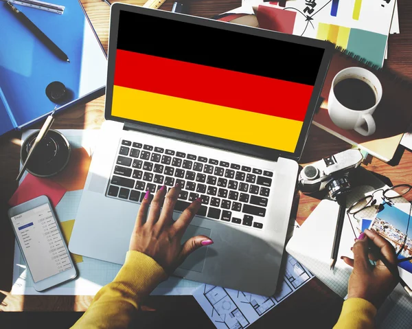 Deutschland-Flagge — Stockfoto