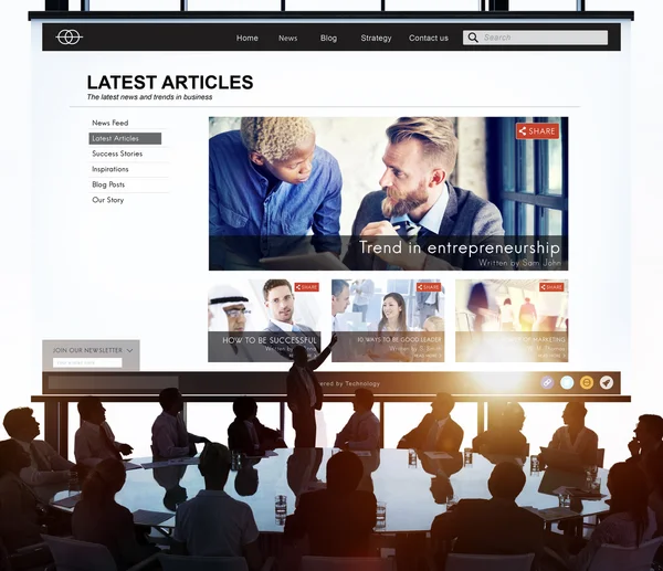 Homepage e E-Business Commerce — Foto Stock