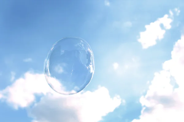 Bubble Air in blue sky — Stock Photo, Image