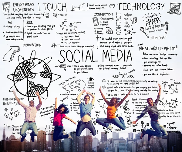 Social-Media-Technologiekonzept — Stockfoto