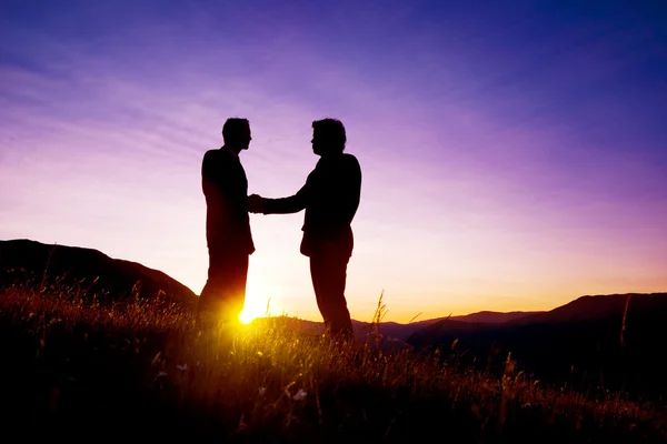 Business people meeting and hand shake — Φωτογραφία Αρχείου