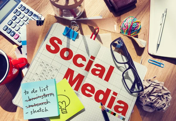 Social Media verbinding, communicatieconcept — Stockfoto