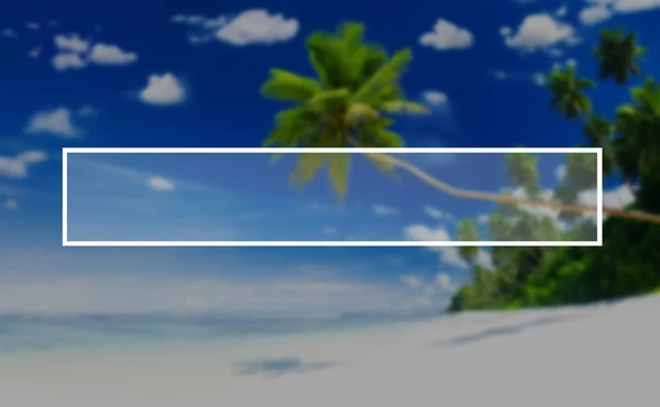 Search bar frame and tropics — Stock Photo, Image