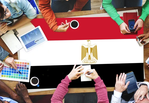 Bandera de Egipto, concepto de nacionalidad — Foto de Stock