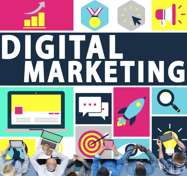 Digitaler Marketing-Handel — Stockfoto