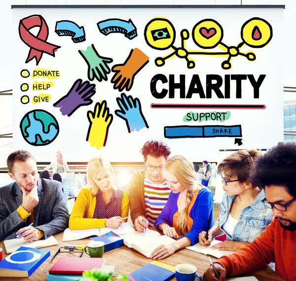 Cele charytatywne wpłaty koncepcja — Zdjęcie stockowe