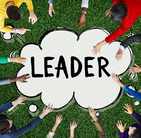 Ηγέτης ηγεσία αντίληψη της διαχείρισης — Φωτογραφία Αρχείου