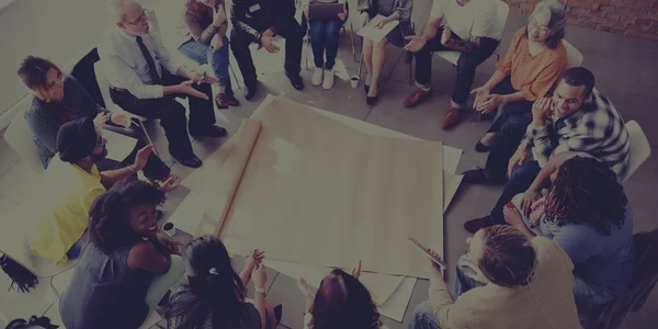 Gente de negocios en la reunión de trabajo en equipo —  Fotos de Stock