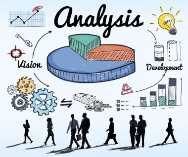 Yürüyen iş adamlarının siluetleri