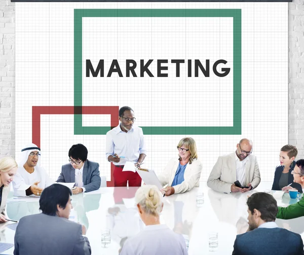 Marketing, Werbung kommerzielles Konzept — Stockfoto