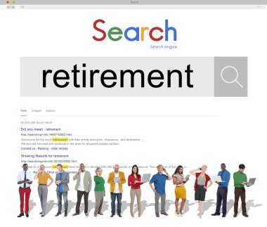 Emeklilik planı, güvenlik yönetimi kavramı 