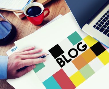 Blog ve sosyal medya ağ kavramı 