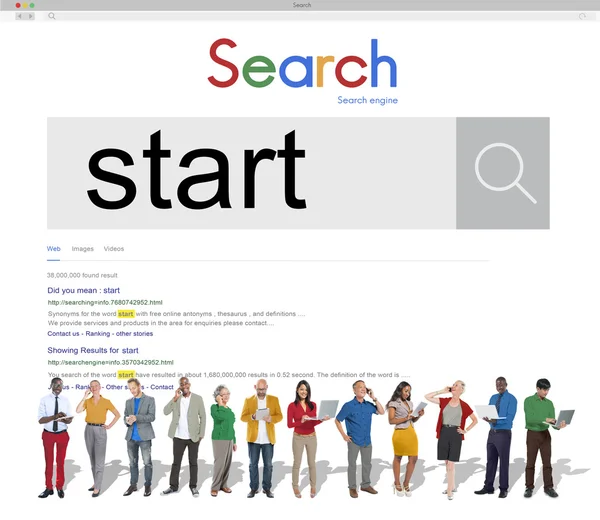 Business team and Search Concept — Stock Photo, Image