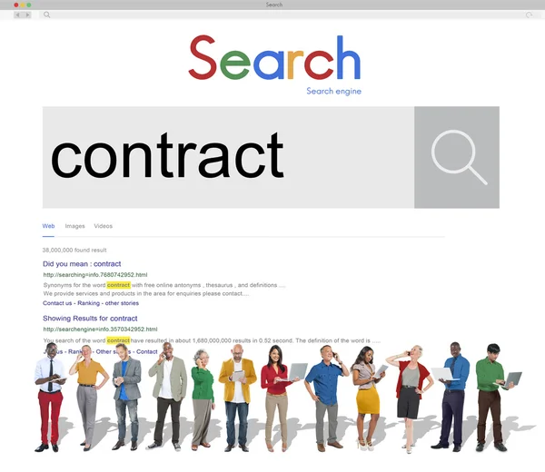 Business team and Search Concept — Stock Photo, Image