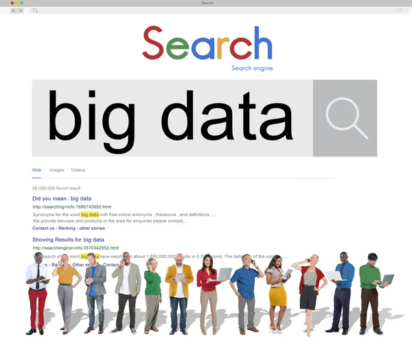 Big Data, Information lagring koncept — Stockfoto