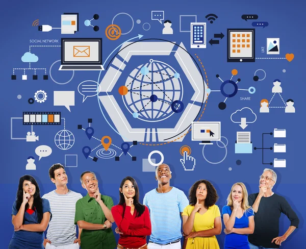 Diversity People and Connection Concept — Stock Photo, Image