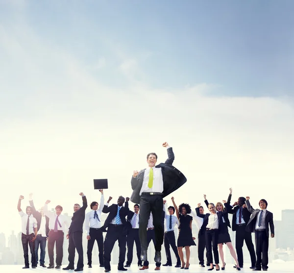 Happy and confident Business people — Stock Photo, Image