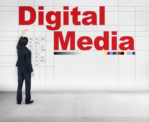 Netzwerkkonzept für digitale Medien — Stockfoto