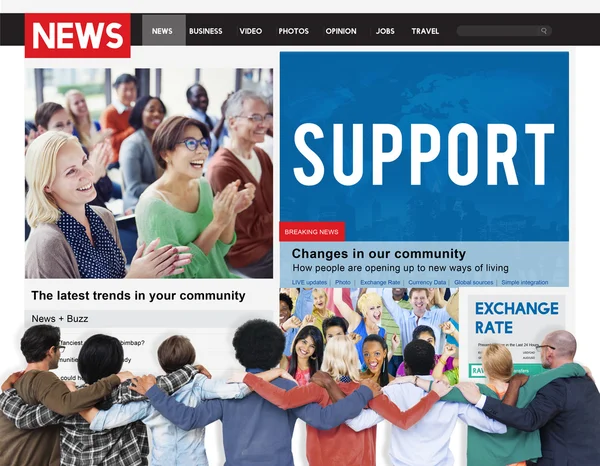 Support, Assistance Cooperation Concept — Stock Photo, Image