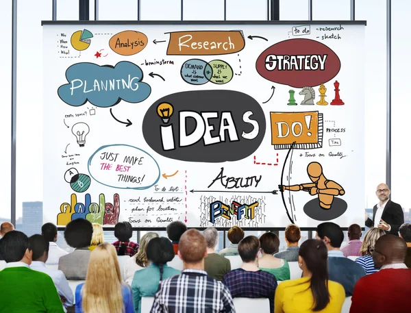 Ideas Visión Misión Concepto — Foto de Stock