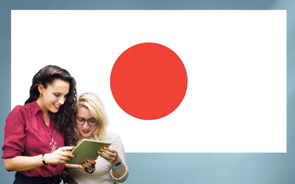 Bandeira do Japão e conceito de orgulho japonês — Fotografia de Stock