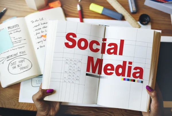 Sociale media verbinding concept — Stockfoto