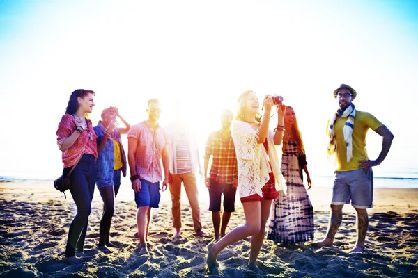 Diverse Beach Summer Friends Concept — Stock Photo, Image