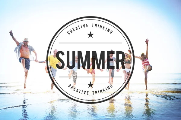 Giovani e Summer Beach Holiday Concept — Foto Stock