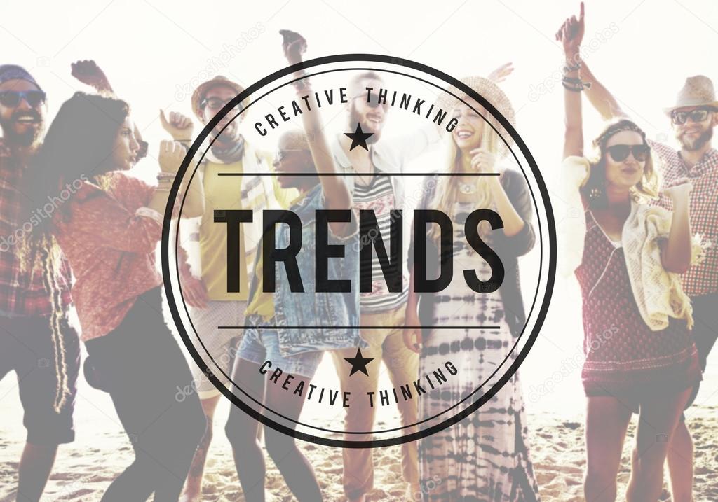 young people and Trends Concept