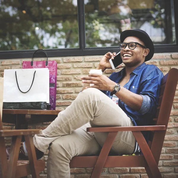 Man aan de telefoon — Stockfoto