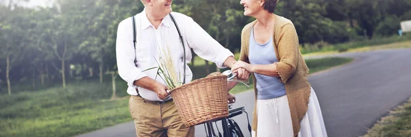 Mature Couple On Dating Spending time together — Stock Photo, Image