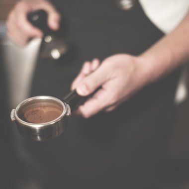Barista kahve dükkanı kavramı