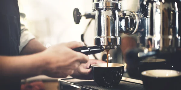 Barista kávézóban koncepció — Stock Fotó