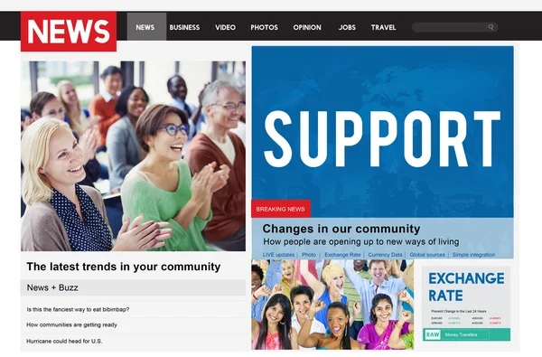 Support, Assistance Cooperation Concept — Stock Photo, Image