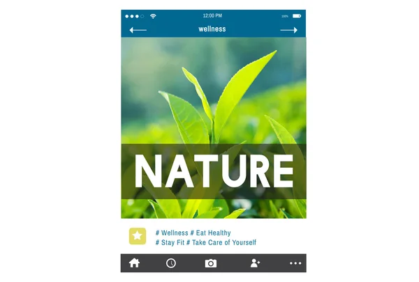 Plantilla con concepto de naturaleza — Foto de Stock