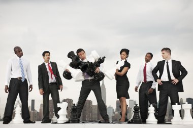 Satranç ile iş adamları takım