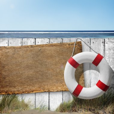 Renkli deniz arka plan ve kopya alanı