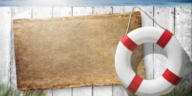 Renkli deniz arka plan ve kopya alanı