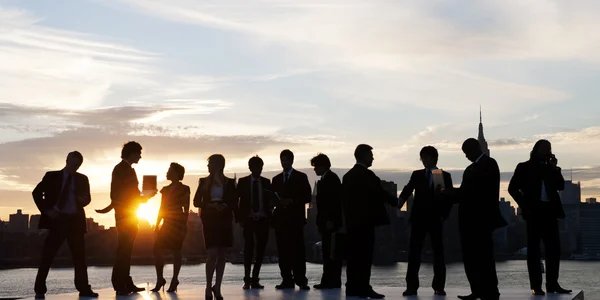 Empresários que têm reunião — Fotografia de Stock