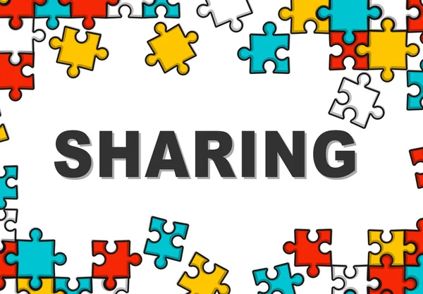 Sharing, Social Networkin Concept — Stock Photo, Image