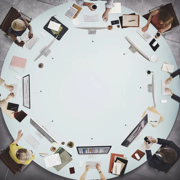 Business people working on computers — Stock Photo, Image