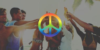 insanlar zevk plaj partisi