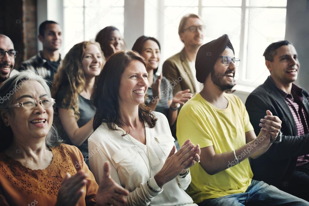 diversity people applauding