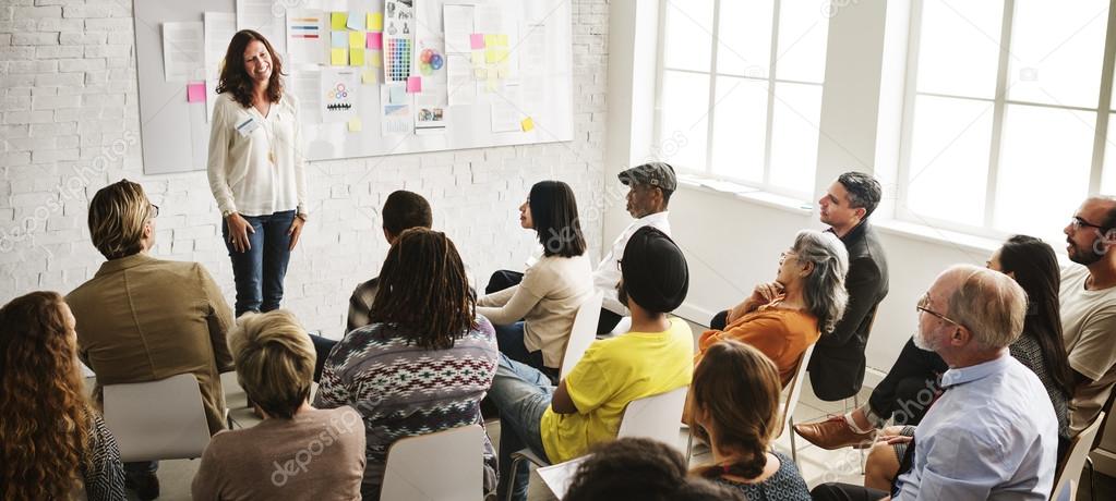 Business people at meeting in office